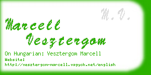 marcell vesztergom business card